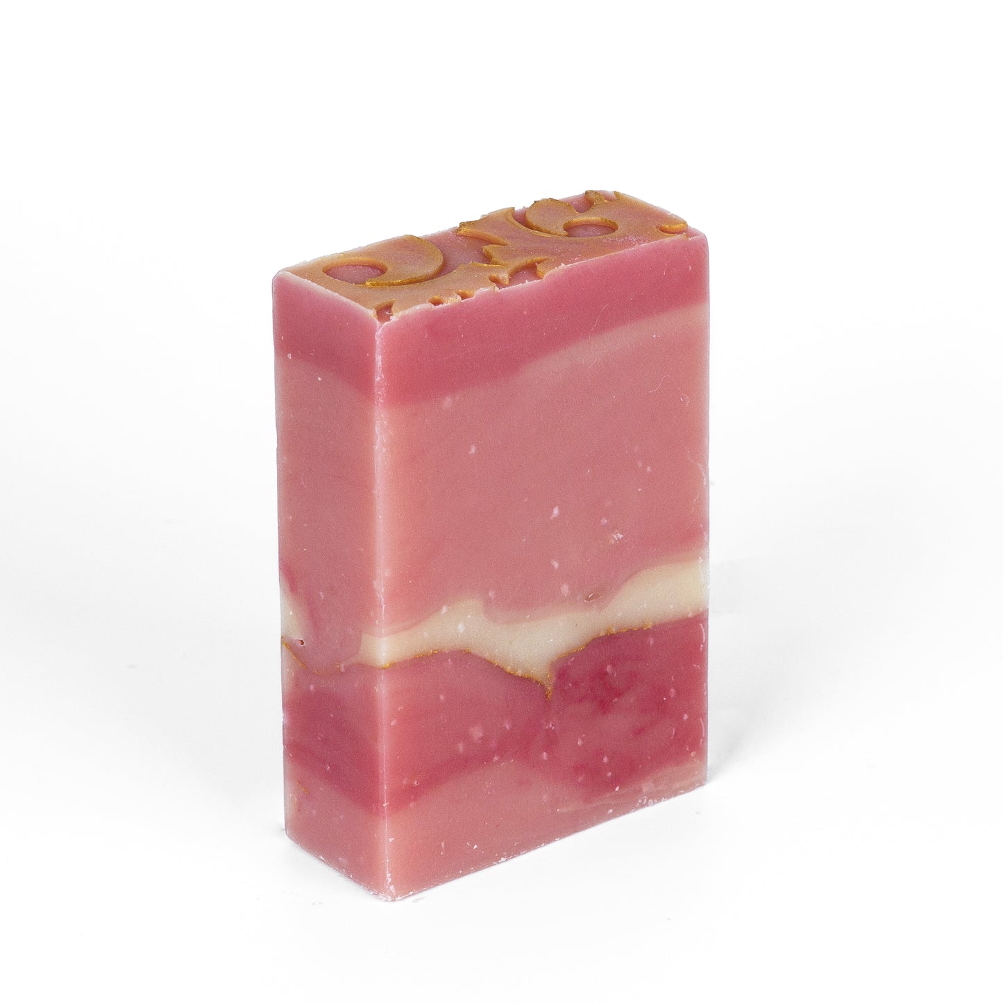 Slow Dance handmade soap bar with a floral, romantic scent. Photo of bar only.